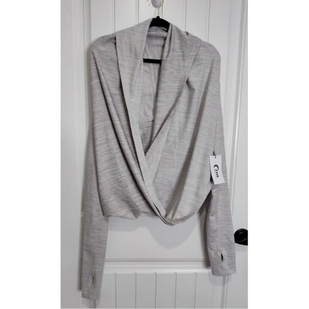 ZYIA Activewear Hoodie Yoga Shawl Size M